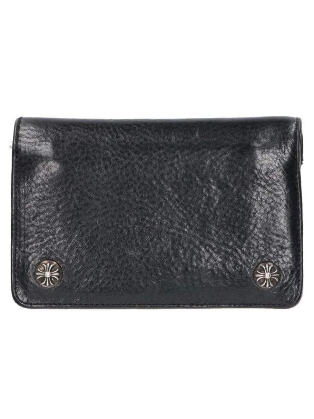 Chrome Hearts Cross Button Leather Wallet